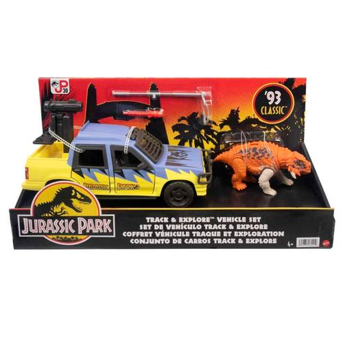 Conjunto de Veiculos - Jurassic Park - Track e Explore MATTEL