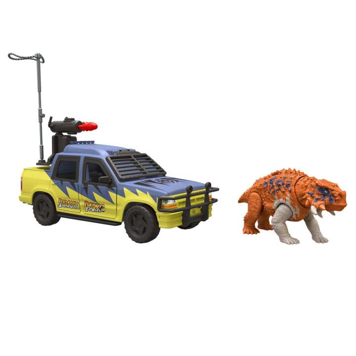 Conjunto de Veiculos Jurassic Park Track e Explore MATTEL