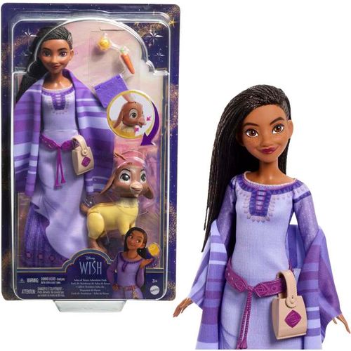 Boneca - Disney Wish - Asha de Rosas e Valente MATTEL