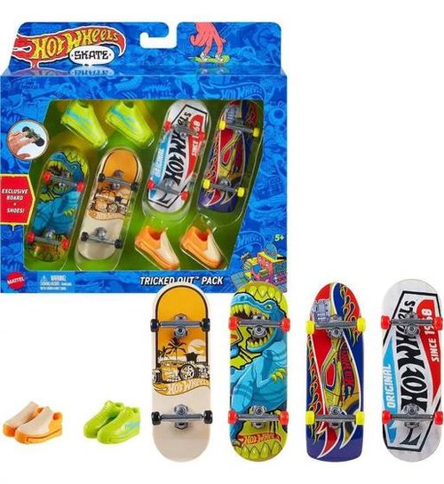 Skate De Dedo - Hot Wheels Com Tenis MATTEL