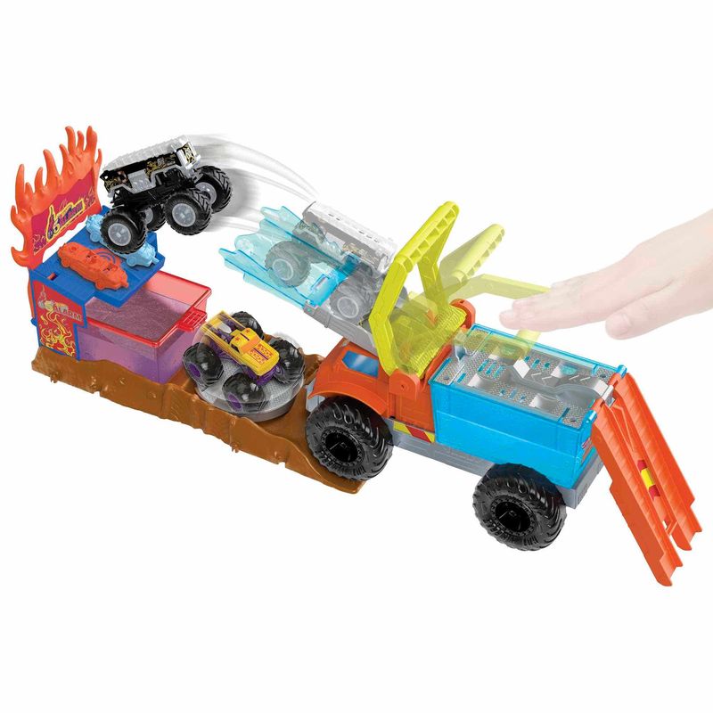 Conjunto Arena Smashers Monster Trucks Hot Wheels - Mattel