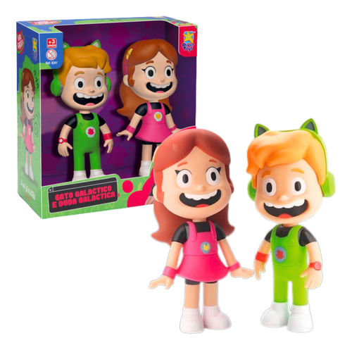 Boneco - Gato Galatico e Duda em Vinil DIVERTOYS
