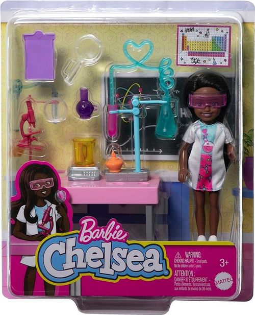 Boneca - Barbie Chelsea Cientista negra MATTEL