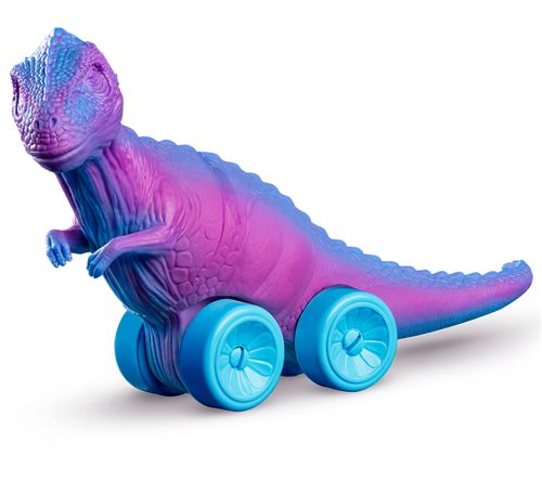 Boneco - Dino com Rodinhas T-Rex Roxo ROMA JENSEN