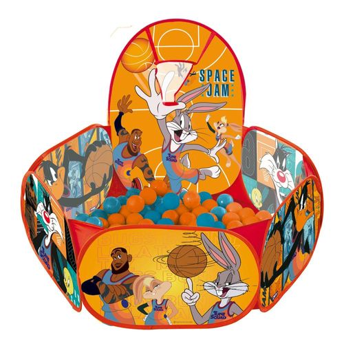 Piscina De Bolinhas - Cesta Basquete + 100 Bolinhas  - Space Jam ZIPPY TOYS