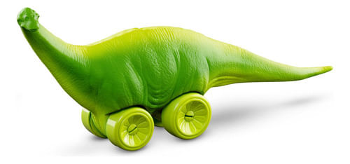 Boneco - Dino Com Rodinhas - Brachiosaurus Verde ROMA JENSEN