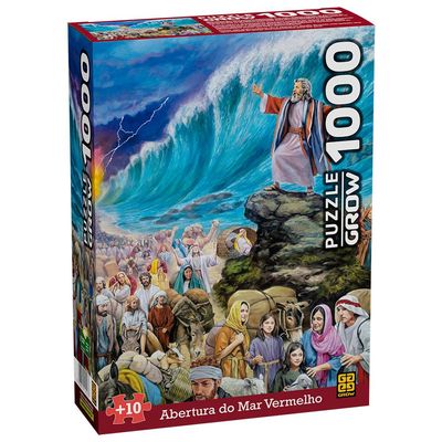 Puzzle - 1000 Pecas -  Abertura do Mar Vermelho GROW