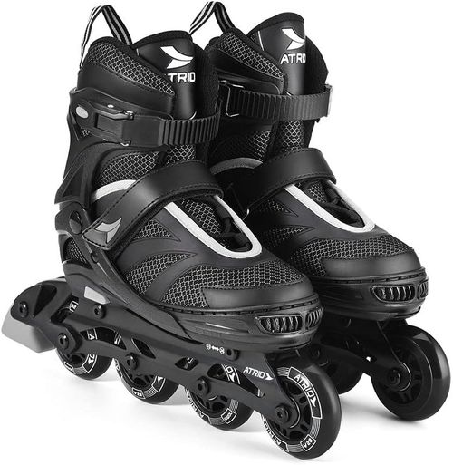 Patins - Preto/Cinza Inline Regulavel Tamanho 33-36 M MULTIKIDS