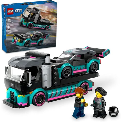 Blocos de Montar - City - Carro de Corrida e Caminhao-Cegonha LEGO DO BRASIL