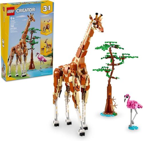 Blocos de Montar -  Animais Selvagens do Safari  - Creator M BRINQ