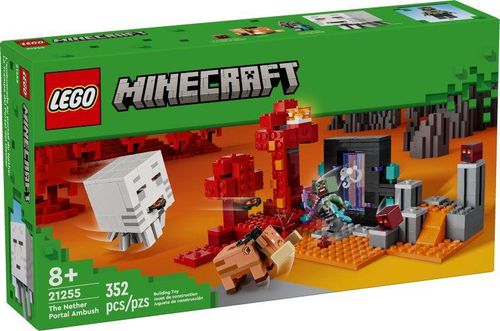 Blocos de Montar - Minecraft Emboscada do Portal do Nether LEGO DO BRASIL