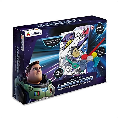 Quebra Cabeca - Lightyear- Para Colorir 60 Pecas XALINGO