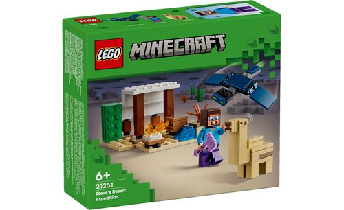 Blocos de Montar - LEGO Minecraft -  A Expedicao ao Deserto de Steve LEGO DO BRASIL