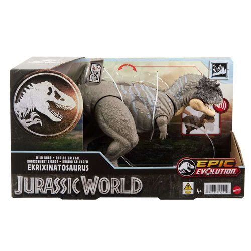 Boneco  Ekrixnatosaurus Jurassic World - Com Rugido Selvagem MATTEL
