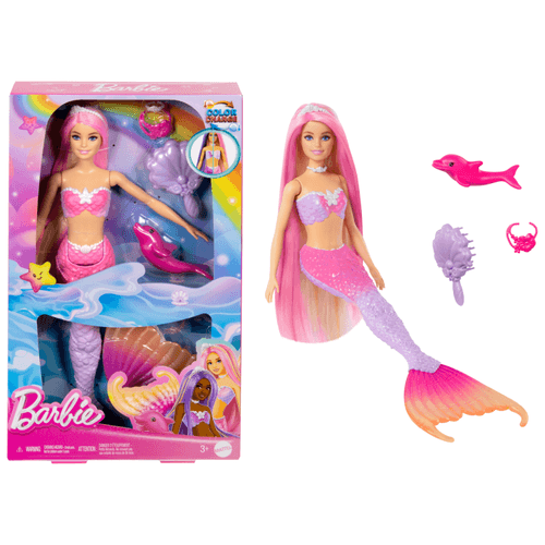 Boneca - Barbie Fantasy Sereia Cores Magicas MATTEL