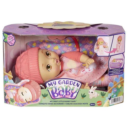 Boneca My Garden Baby - Coelho asas noite - Touca rosa MATTEL