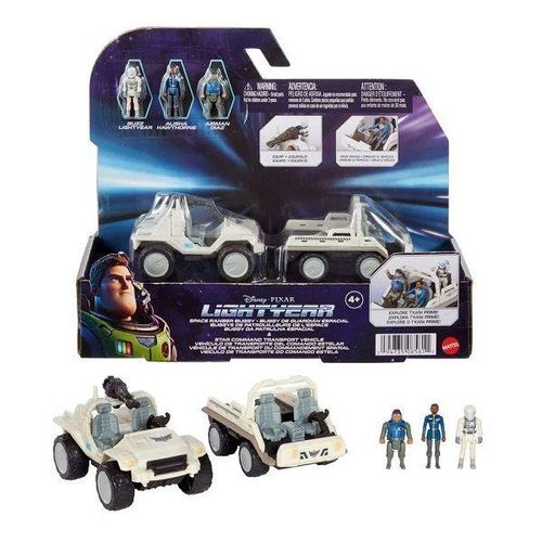 Conjunto - Lightyear - Mini Bonecos com Veiculo de Transporte do Comando Estela - MATTEL