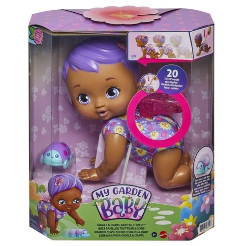 Boneca My Garden Baby - Borboleta Engatinha Comigo - Lilas MATTEL