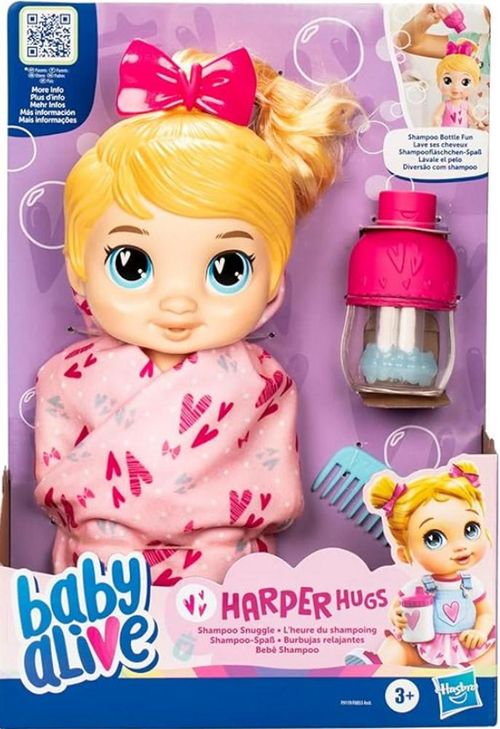 Boneca - Baby Alive - Bebe Shampoo - Harper Hugs HASBRO