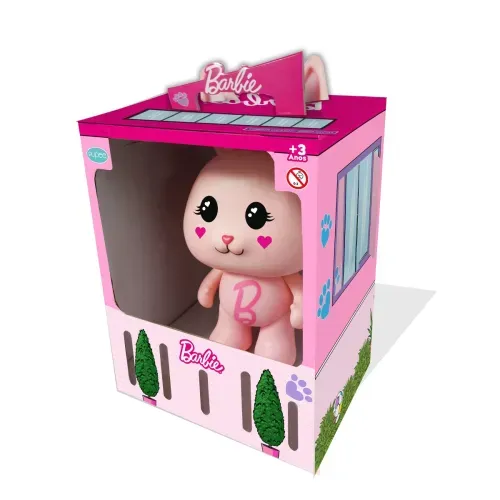 Boneco Coelho - Pets da Barbie - Hora do Passeio PUPEE BRINQUEDOS