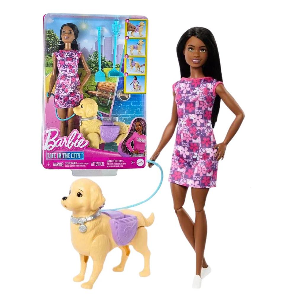 Boneca Barbie - Life in the City - Passeio com o Cachorrinho MATTEL