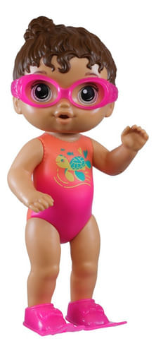 Boneca Baby Alive Sunny Swimmer Morena HASBRO