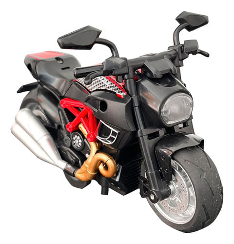 Moto - Metal Modelo 4 Racer Preta/Vermelha TERRACO