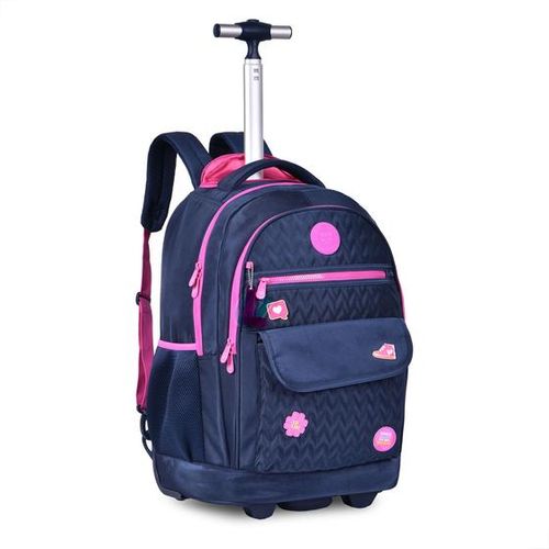 Mochila De Rodinha - Luluca - Escolar Youtuber - Azul UP IMPORTAVAO E EXPO