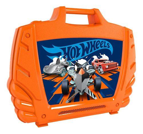 Maleta Hot Wheels - Porta Carrinhos - Laranja - START