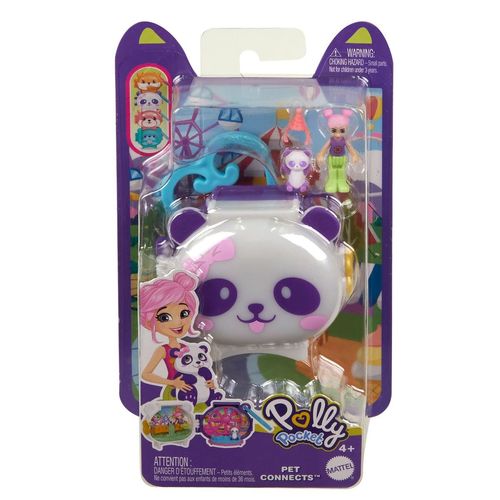Mini Conjunto - Polly Pocket - Pet Connects - Panda MATTEL