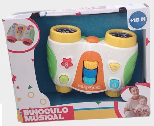 Binoculo Musical - Som e Luzes - Amarelo TERRACO