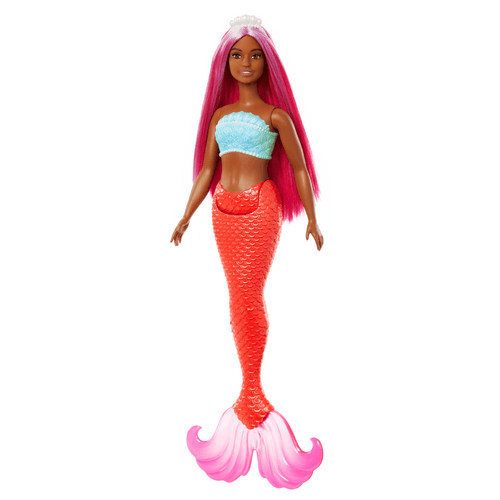 Boneca Barbie - Sereia Mundo Da Fantasia - Calda Laranja Florescente MATTEL