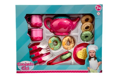 Conjunto de Cha - Comidinha Cha da Tarde Donuts HONGYAO