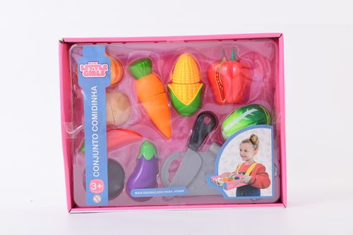 Conjunto Comidinha - Legumes Crec Crec - Mini Little Girls Pop fun TERRACO