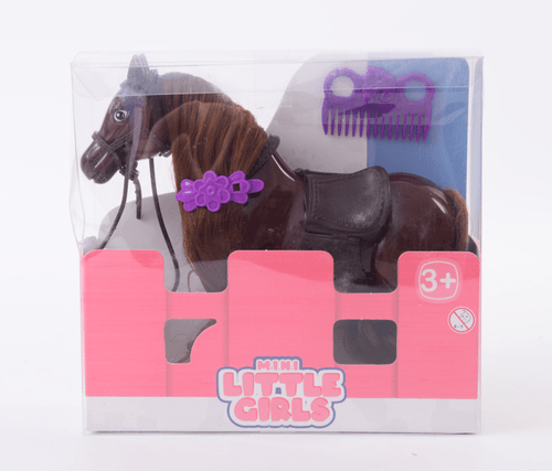 Boneco Cavalo - Mini Little Girls Marrom TERRACO