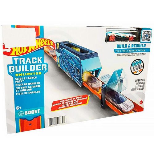 Conjunto de Pista Hot Wheels - Track Builder Dobravel - Boost - MATTEL