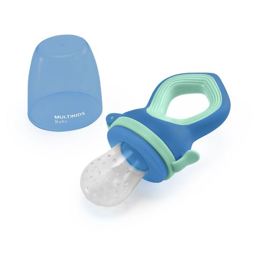 Alimentador Com Tela de Silicone - Funny Meal - Azul Baby MULTIKIDS