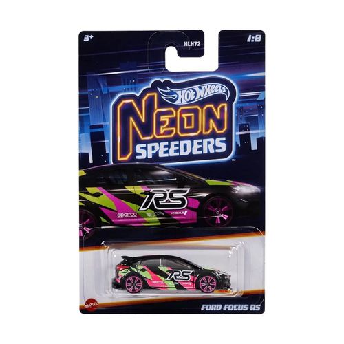 Carrinho - Ford Focus RS - Neon Speeder - Hot Wheels MATTEL