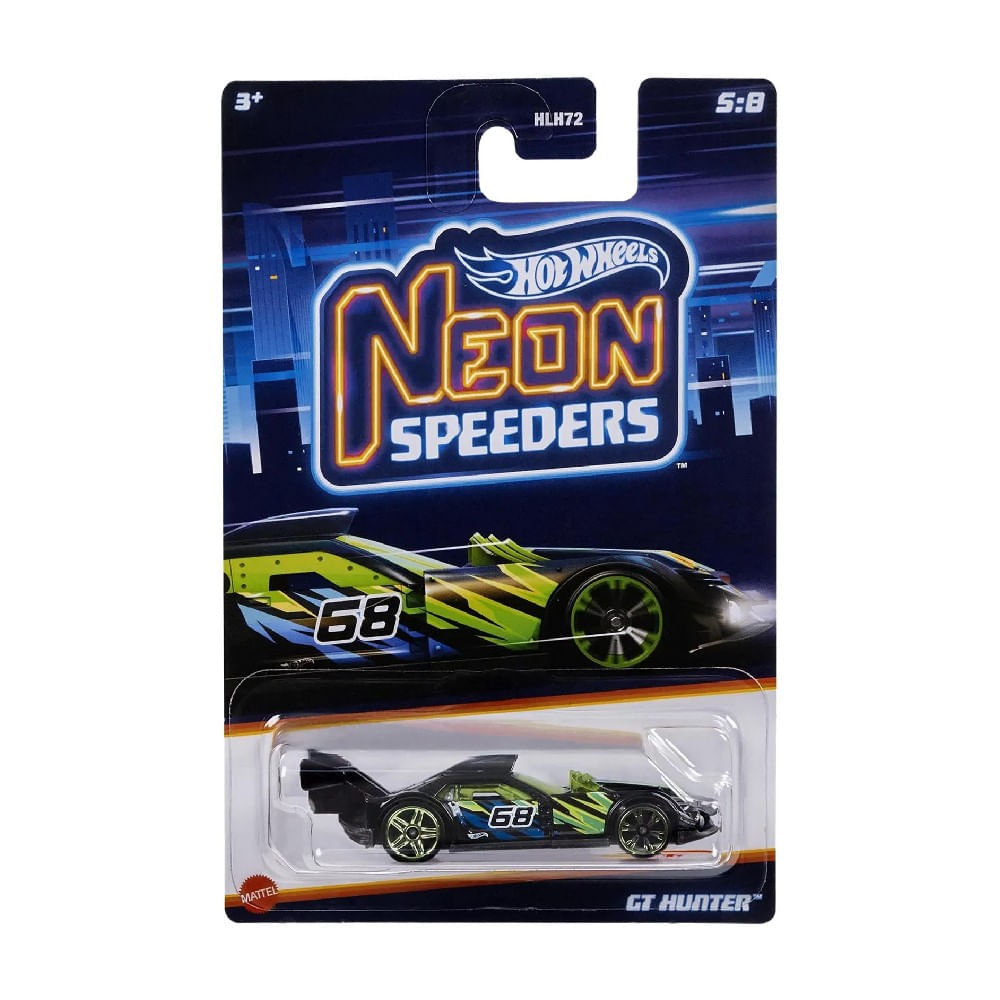 Carrinho - GT Hunter - Neon Speeder - Hot Wheels MATTEL