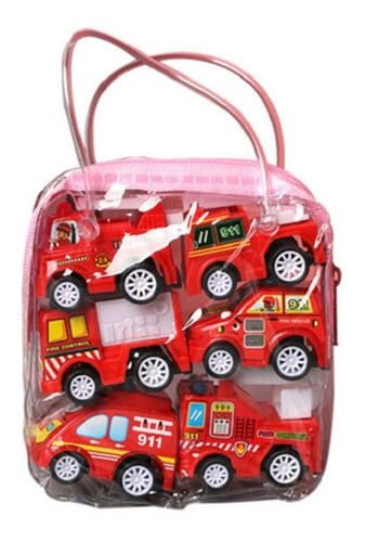 Carrinhos - Pull Back/Friccao Com Bolsa Portatil - Resgate/Bombeiro SHINY TOYS