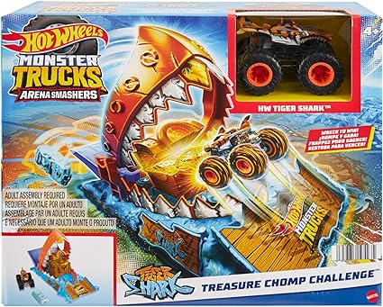 Hot Wheels Pista Monster Trucks Tiger Shark MATTEL
