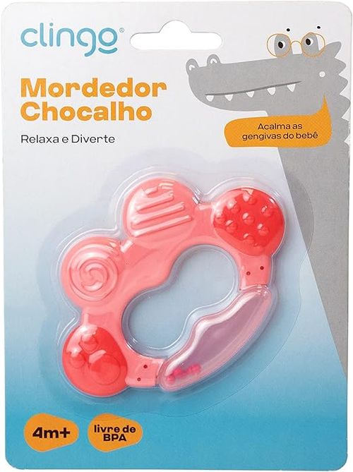 MORDEDOR CHOCALHO ROSA BRASBABY