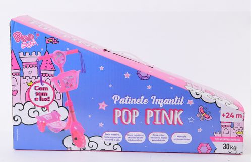 Patinete - Feminino 3R Com Cesto Led e Som TERRACO