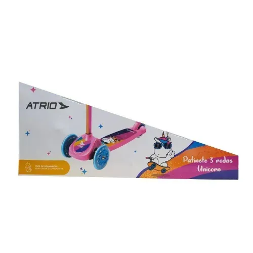 Patinete 3 Rodas - Unicornio - New Atrio Rosa MULTIKIDS