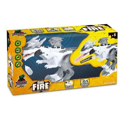 Boneco - Jurassic Fun Dino Fire Com Spray, Luz e Som MULTIKIDS