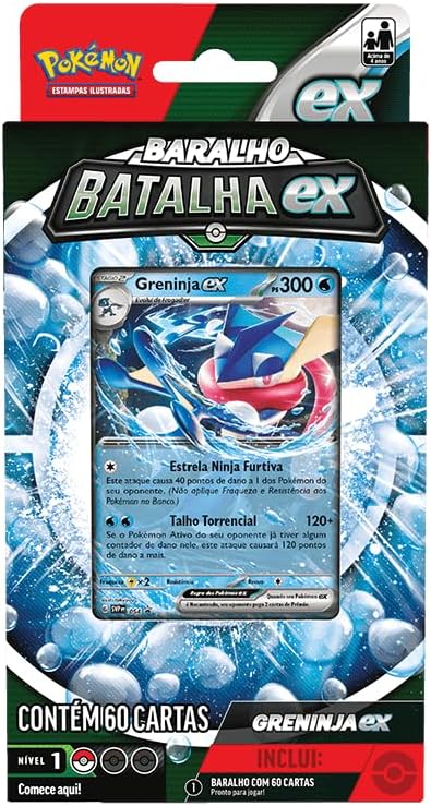 Cartas - Pokemon Deck Batalha ex - Greninja COPAG DA AMAZONIA