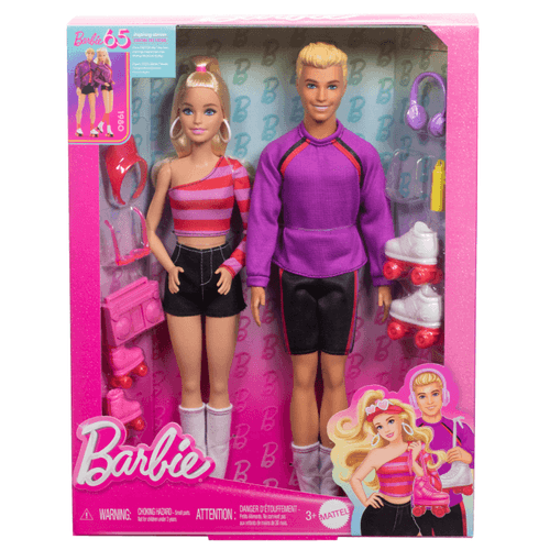 Bonecas - Barbie e Ken Com Patins - Aniversario 65 anos MATTEL