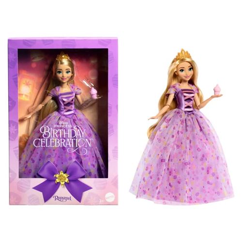 Boneca - Princesa Disney - Birthday Celebration - Rapunzel MATTEL