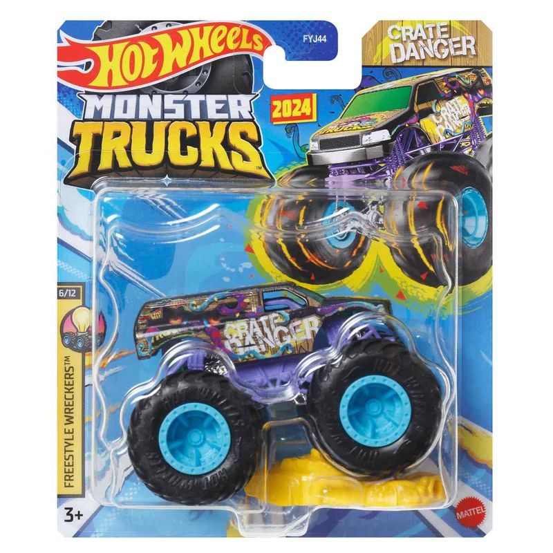 Carrinho - Crate Danger - Monster Trucks MATTEL