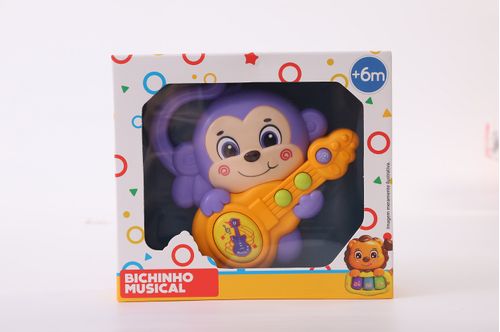 Chocalho Musical - Som e Luzes - Macaco Lilas TERRACO
